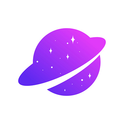 Planet logo icon Planet Startup Logo astrology astronomy background colorful creative earth galaxy graphic design icon logo modern planet logo purple science sign sky space symbol technology telescope