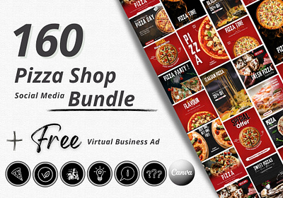 Pizza Instagram and Pinterest Posts brandidentity branding canva canva posts canva stories canva templates canvadesign canvainstagram canvatemplate canvatemplates design identidade visual pinterest canva pinterest pins pinterest templates visual identity