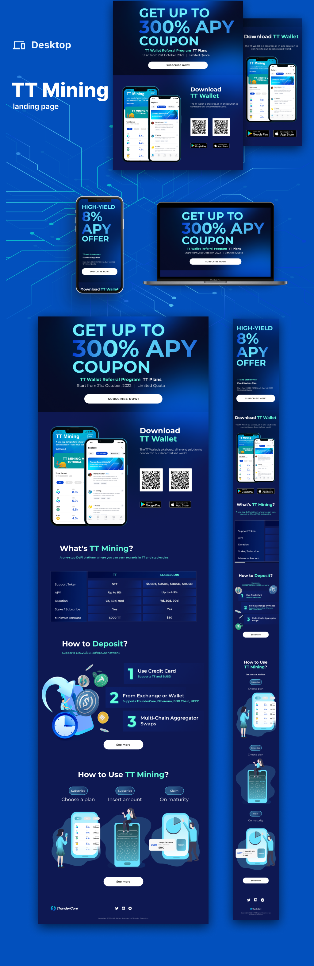 Landing page - TT Mining design graphic design illustration landing page ui web