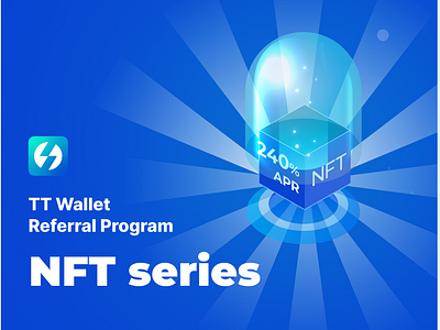 NFT Design - TT Wallet referral program app cryptocurrency graphic design illustration ui wallet