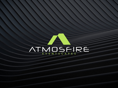 Atmosfire Logo a affinity designer branding design event futuristic graphic design initials letter lettering logo logos luxury minimalist modern monogram simple typography vector wedding