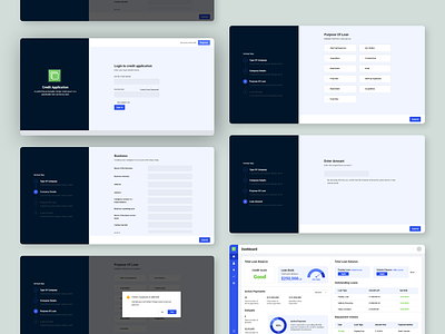 Credit Application: Summary of Credit, Form branding credit credit application dashboard dashboard screen design fitness graphic design illustration login page minimal money dashboard screen ui ux website wizard screen