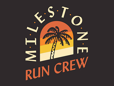 Milestone Run Crew 2019 branding design illustration logo vector