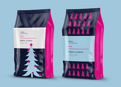 Holiday Coffee Bag Concept coffee coffee bag package design