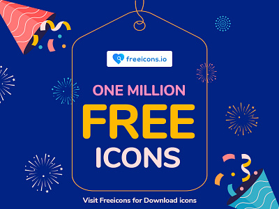 ONE MILLION FREE ICONS animation branding design free icons graphic design icon illustration logo motion graphics vector vector logo web