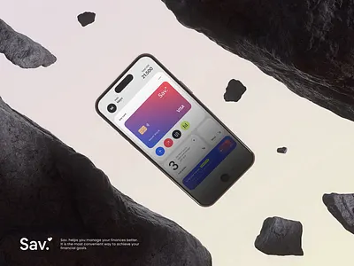 SAV - Mobile UI/UX app banking dashbaord design finance mobile saving screen design ui ui design