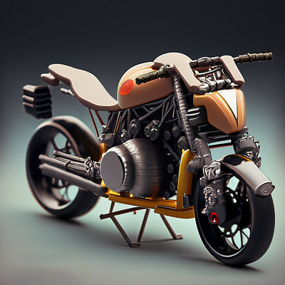 Miniature Cruiser Bike Model 3d 3dasset 3dbike 3dmodel bike design graphic design motion graphics vector
