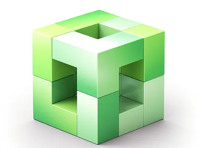 Tesseract Cube Icon 2d 3d app branding cube design graphic design illustration logo ui