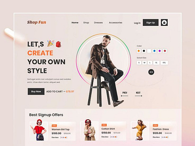 E-Commerce Web branding graphic design product design