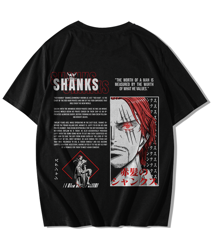 One Piece - Shanks T-Shirt design by BLXDESIGNS on Dribbble