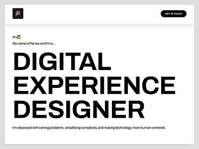 Minimalistic personal website page black branding concept design light mode minimalistic personal site portfolio ui ux white
