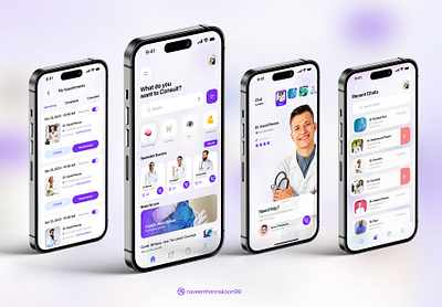 Hospital Consultation Application graphic design ui ux ux research