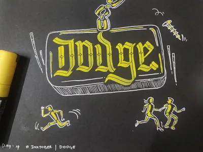 Day:4 Dodge inktober inktober2023 inktober