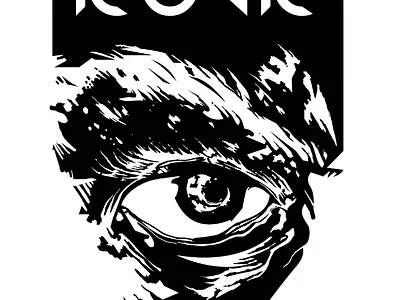 Concept art for "ICONIC" branding design graphic design illustration logo typography vector