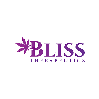 Bliss logo design branding design graphic design illustration logo marijuana typography