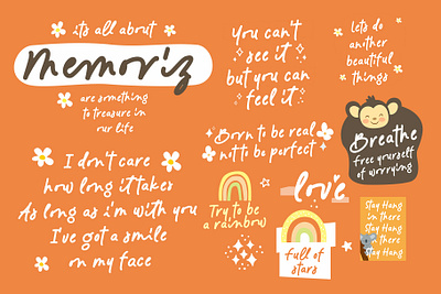 Cute Handwritten Font - Memoriz groovyfont versatilefont