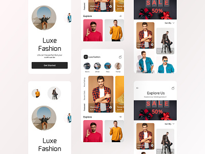 Fashion App Design app app design app ui appui design fashion app fashion app ui fashion app ui design ui uiux