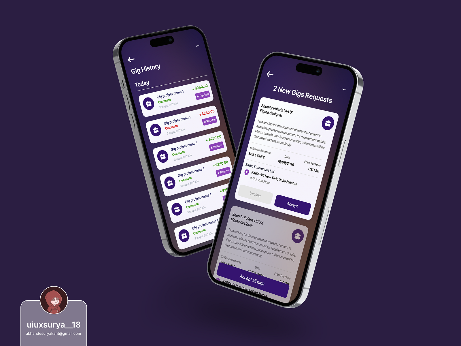 Runner Job Board Mobile App [Application Form] by Suryakant Akhande on Dribbble
