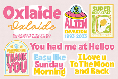 Oxlaide – Bold and Playful Font Duo