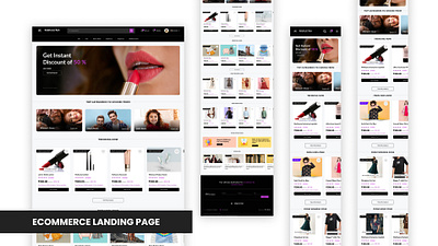 Ecommerce Design app cosmetic landing page ecommerce figma ecommerce landing page ecommmerce ui design figma landing page graphic design inspiration landing page ui ui design ux