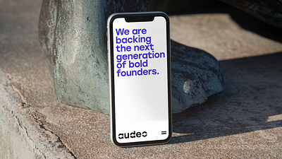 Audeo: Mobile animation branding design digital mobile startup ui uiux ux vc venture venture capital web design website