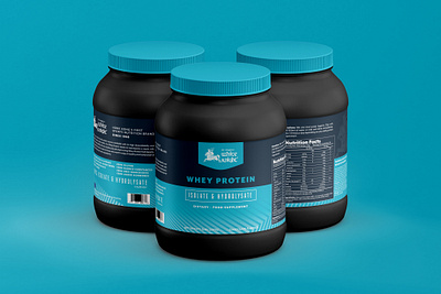 Protein Powder Label Design design graphic design label design product design protein supplement