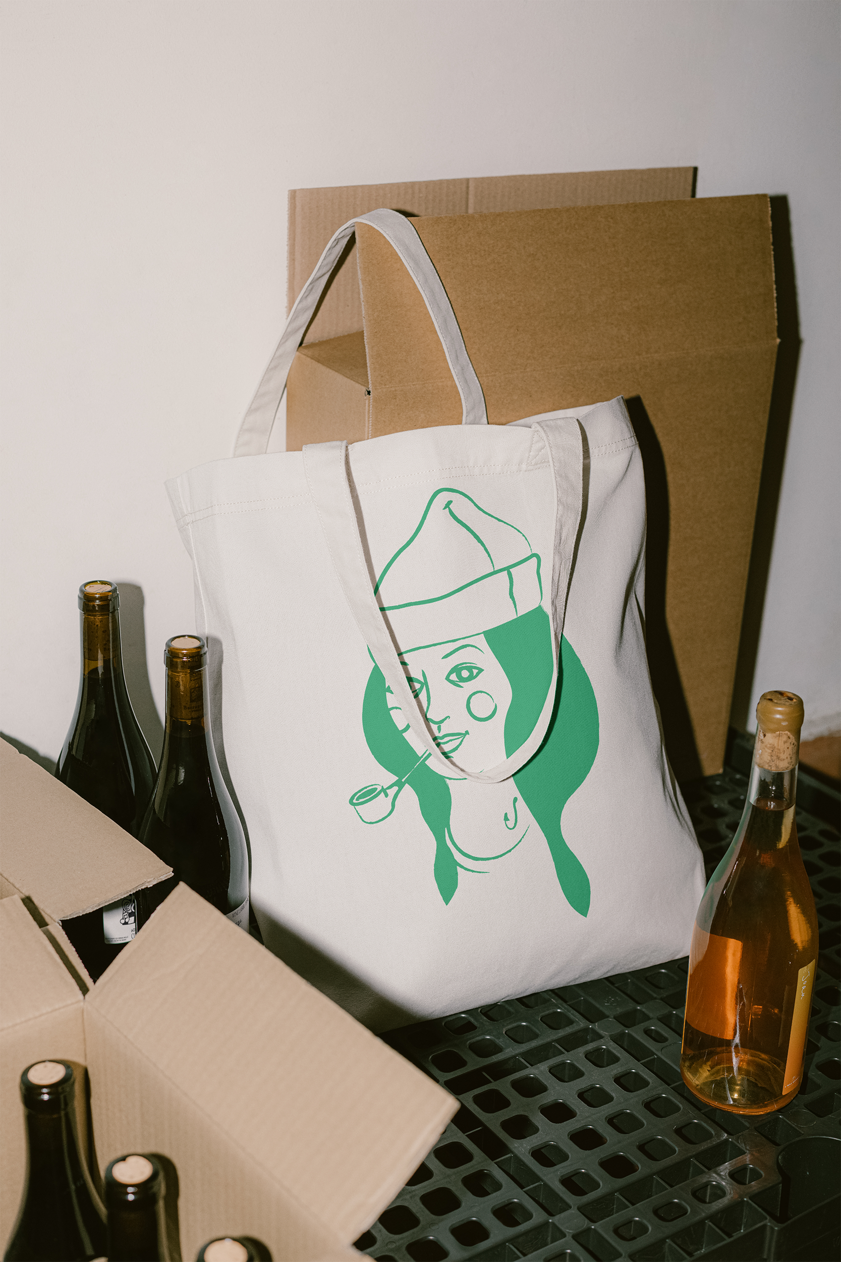 Wayside Tavern brand brand identity branding design hand drawn identity illustration logo mark mascot restaurant restaurant logo tote bag