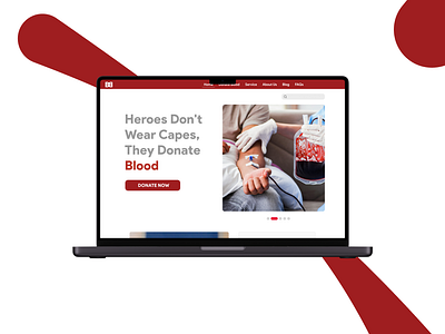 Blood Bank Website animation branding design graphic design illustration motion graphics typography ui ux