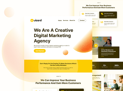 UiZard Website Ui Design Concept... branding design dm akassh graphic design logo ui ui design vector graphics website design