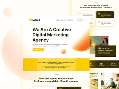 UiZard Website Ui Design Concept... branding design dm akassh graphic design logo ui ui design vector graphics website design