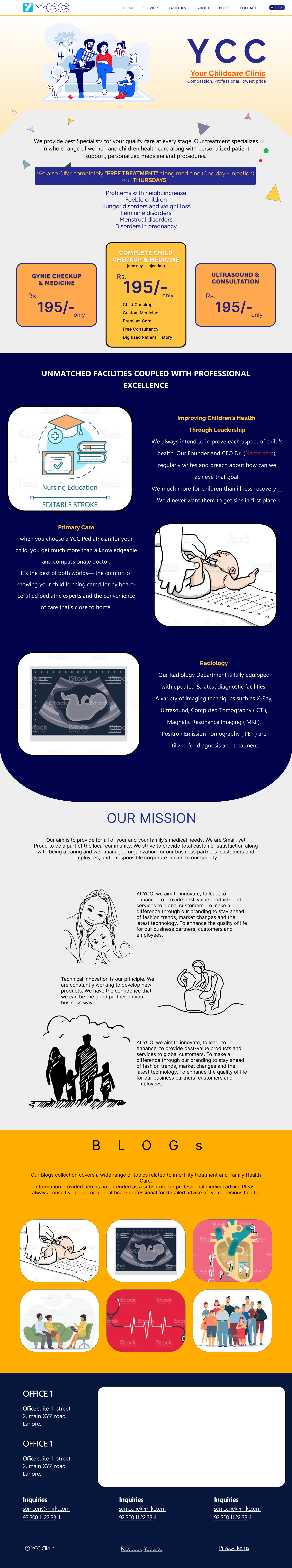 Web Page UI design for Hospital design graphic design ui website