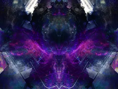 Mirroring an image, cut and fold. design graphic design illustration