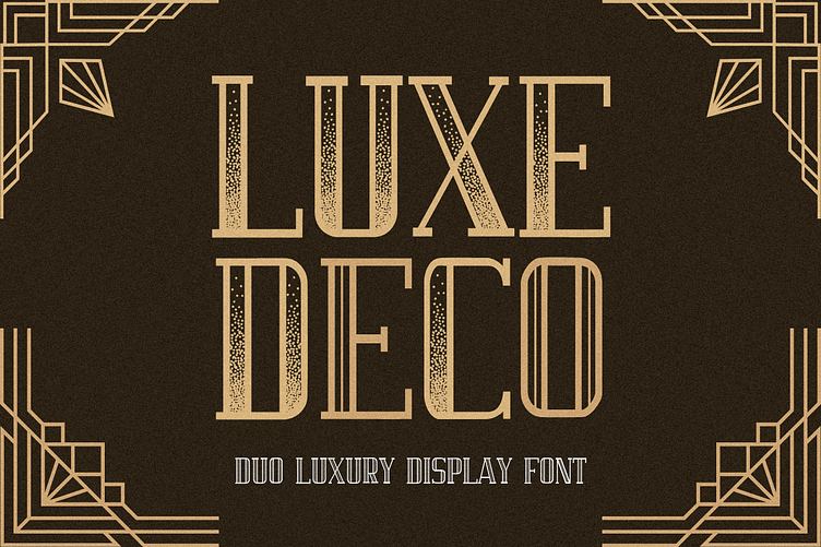 Luxe Deco Font by Fontasmal on Dribbble