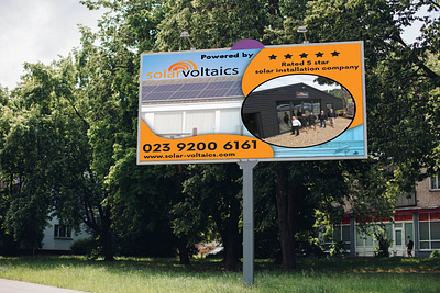 Banner / Signage / Billboard / Street Sign for Solar Voltaics billboard brand identity branding design graphic design identity layout minimal modern motion graphics outdoor advertising replicant tech visual identity