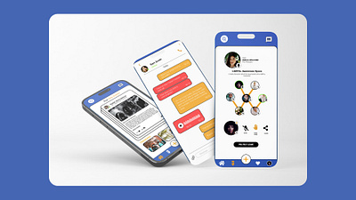 Connected - Social Media Forum for Brunel University London design graphic design typography ui ux vector