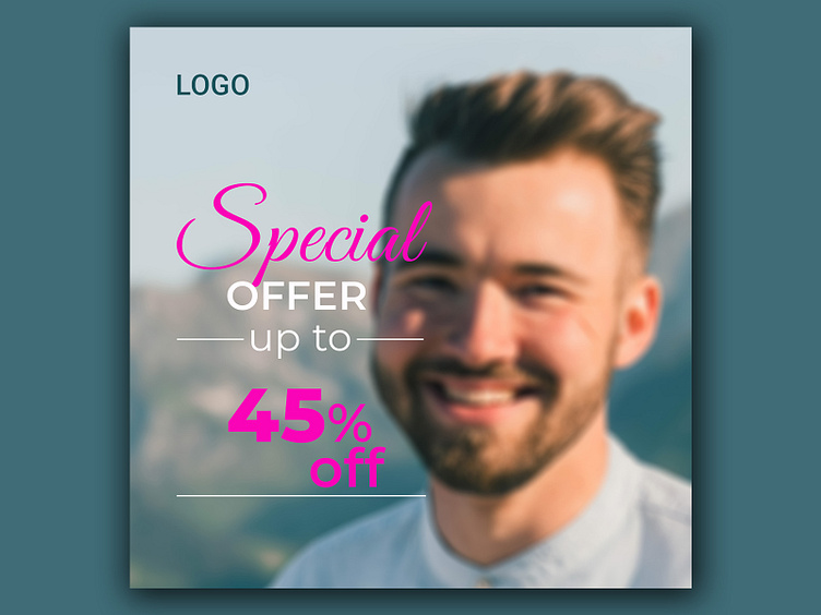 Advertisement template design by Rifat Hossain on Dribbble