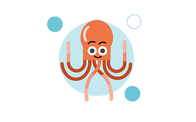 Octopus animal branding design gradient graphic design illustration illustrator kid logo nature ocean octopus ui vector