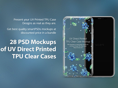 UV TPU Clear Phone Case Mockup mockup bundle of 28 psds released in 2017 uv tpu clear phone case