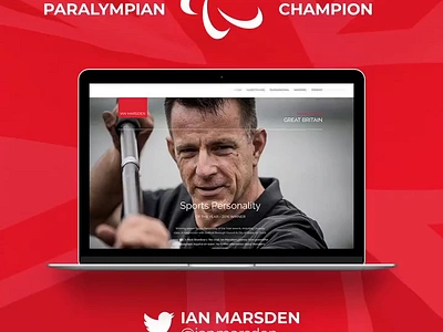 2018 Paralympic Champion Ian Marsden: Website Design britain celebrity divi ian marsden paralympic sports website winner wordpress