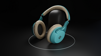 3D Headphones 3d 3d art 3drender blender modeling