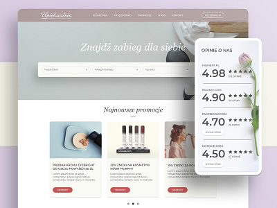 Upiekszalnia.pl - website design graphic design ui ux website design