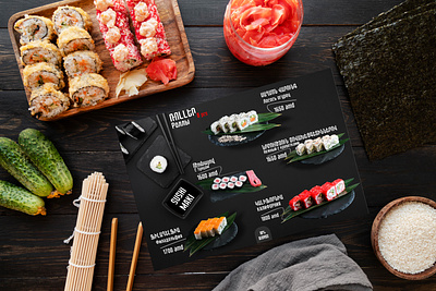 Sushi Maki - Menu branding graphic design logo