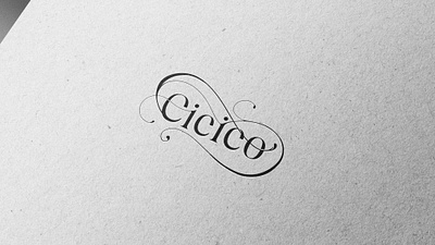 Cicico Lettering Logo Design branding design emblem graphic design illustration logo typography ui ux vector
