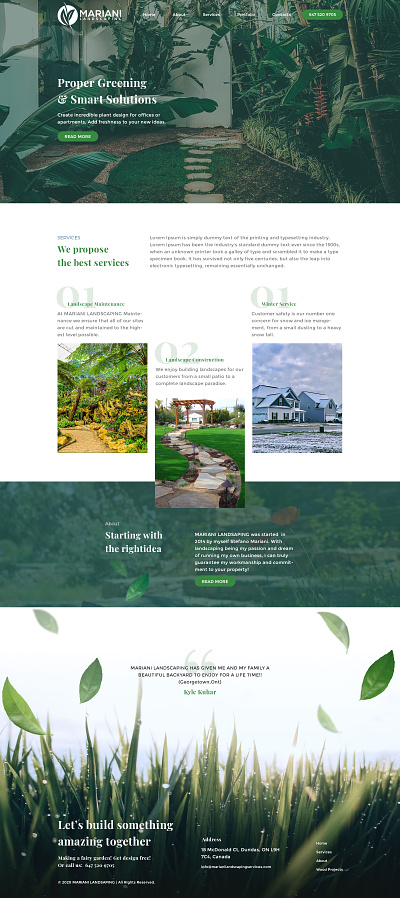Web Design For Landscapers