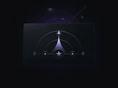 Dev Team Visual abstract branding code dev edge graphic design illustration newton school premium projects ship spacecraft star team top toppers