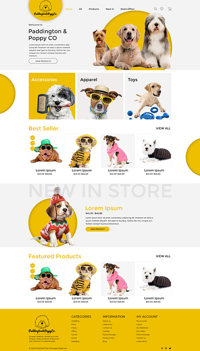 Pet Care Website Design and Development Portfolio dog website design pet care website portfolio website design website development