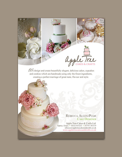 Wedding Cakes Magazine Page for Apple Tree Cake Design graphic design wedding