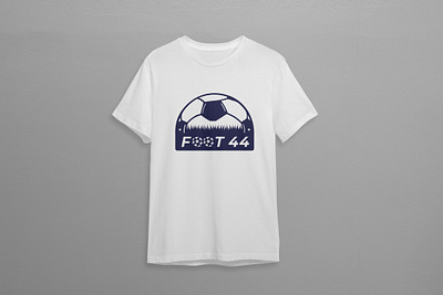 Foot 44 branding design football illustration logo soccer t shirt