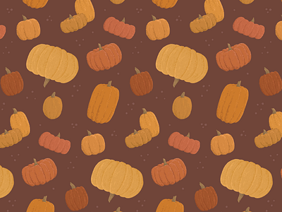 Pumpkin Pattern art autumn cute design design digital art digital illustration drawing fall illustration ipad illustration pattern design procreate procreate illustration pumpkin repeating pattern surface pattern design