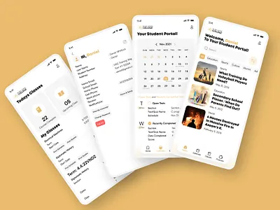 Student Portal Management App app calender education management portal management school shedule student student portal student portal management system teacher ui university